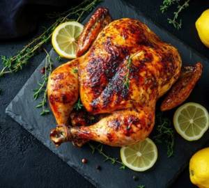 Grilled chicken half