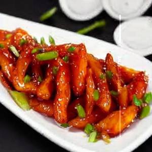 Honey chilli potato