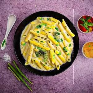 Sweet Corn White Sauce Pasta