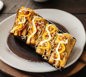 Veg mexican  grill sandwich (with cheese)