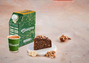 Desi Chai with Banana Walnut cake