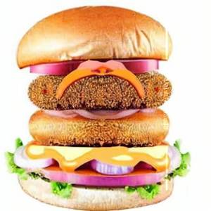 Double Aloo Tikki Burger