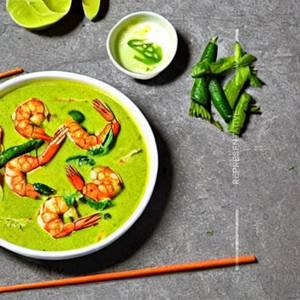 Prawns in Green Curry