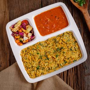 Palak Khicdi With Tomato Chutney