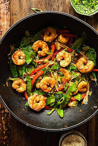 Stir Fry Prawns- Starter
