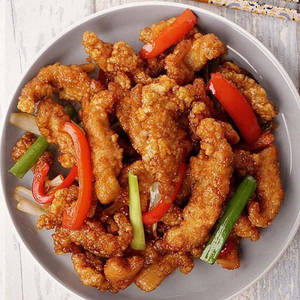 Special Shreded Chicken With Green & Red Pepper- Starter
