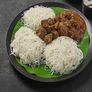 Idiyappam + Poth Roast