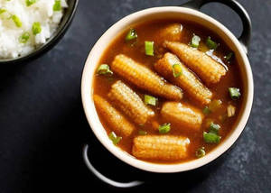 Baby Corn In Hong Kong Sauce Gravy