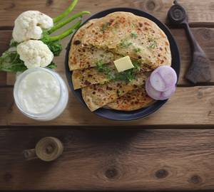 Gobi da paratha [regular jain]