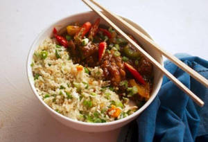 Chicken In Hot Garlic+ Veg Spicy Fried Rice