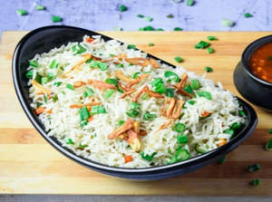 Veg Burnt Garlic Fried Rice