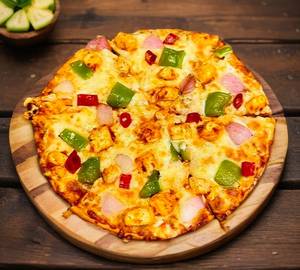 Cheese paneer and onion pizza