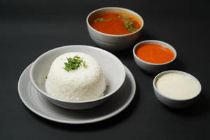 Rasam With Steamed Rice