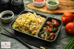Chicken Noodles + Chilli Chicken (4pcs)