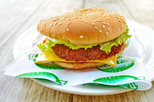 Veg Chilli Lava Burger