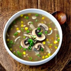 Mushroom Sweet Corn Soup