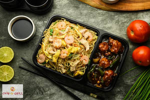 Mix Noodles + Chilli Chicken (4pcs)