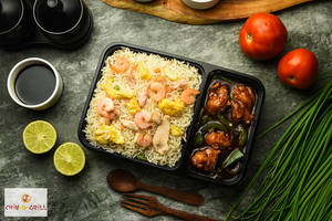 Mix Fried Rice + Chilli Chicken (4pcs)