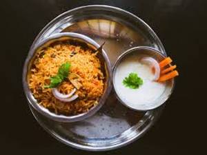 Mushroom biryani