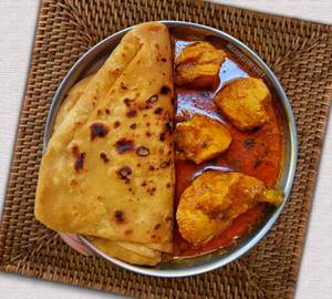 4 Plain Paratha + Chilli Chicken (4 Pc)