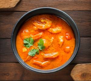 King prawns curry rice