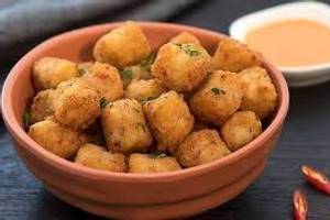 Chilli garlic potato pops