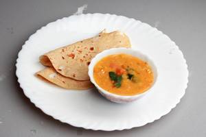 Dal Tadka Wih Tawa Roti 4 Pcs