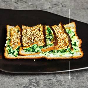 Spinach Sesame Toast