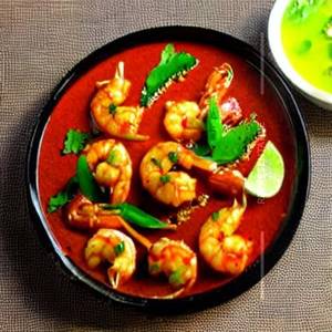 Kai prik thai prawns