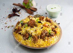 Mutton Hyderabadi Biryani ( No Egg )