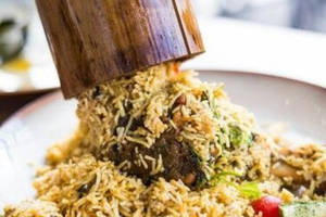 Bamboo Chicken Biryani ( No Egg )