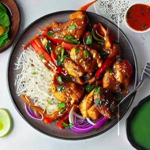 Thai garlic chicken