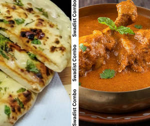 1 Masala Kulcha + Chicken Kasha(half)