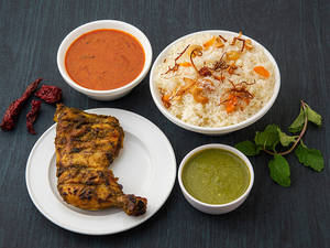 Ghee Rice With BBQ Combo