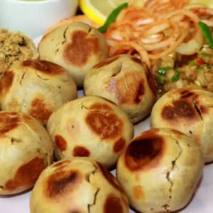 Litti Chockha Without Ghee (5 Pcs)