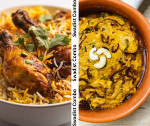 Chicken Biryani + Reshmi Chicken Masala (half)