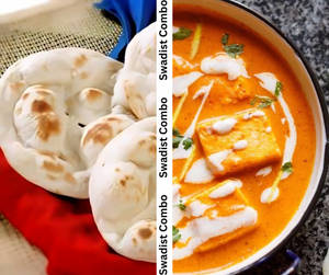 2 Bt Tandoori Roti + Paneer Butter Masala(half)