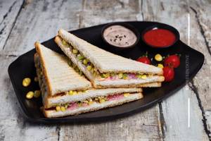 Maxican corn sandwich