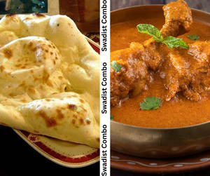 1 Butter Naan + Chicken Kasha(half)