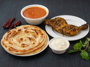 Bbq Chicken With 2 Indian Bread Combo