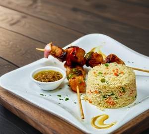 Chicken Fried Rice+ Chicken Kebab(half)