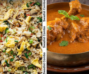 Egg Fried Rice + Chicken Kasha(2pcs)