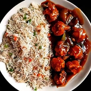 Veg Fried Rice+chilli Chicken(4pc).