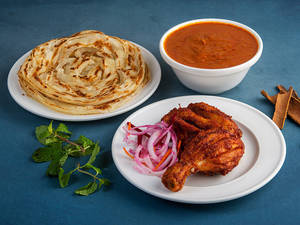 Kozhi Fry With 2 Indian Bread Combo