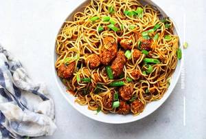Veg Manchurian Noodles