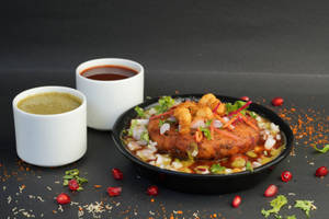 Aloo Tikki With Chole