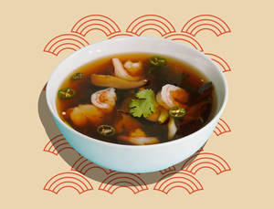 Chilly & Lemon Clear Soup - Prawn