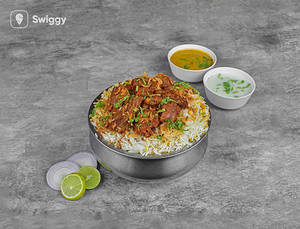 Mutton Biryani (hundi)