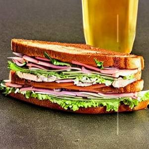 Deluxe jumbo size sandwich