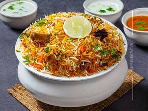 Veg. Hyderabadi Biryani